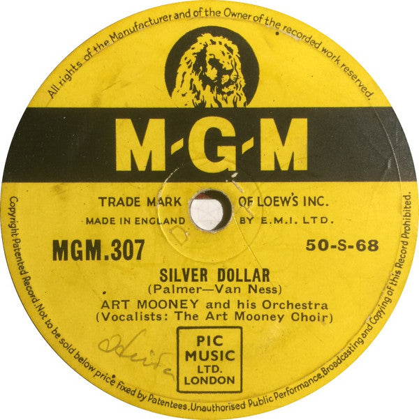 Art Mooney & His Orchestra : Silver Dollar / M-I-S-S-I-S-S-I-P-P-I (Shellac, 10")