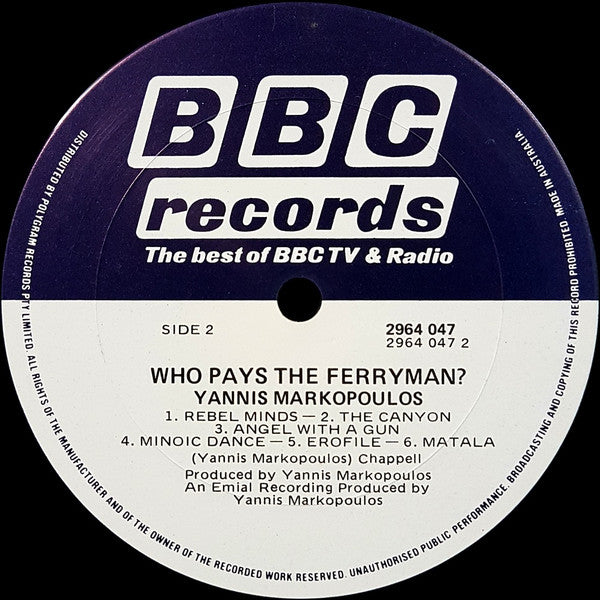 Yannis Markopoulos* : Who Pays The Ferryman? (LP, Album)
