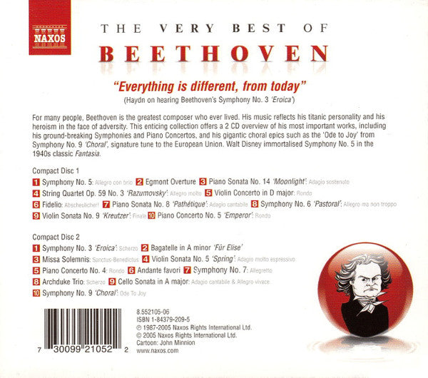 Ludwig van Beethoven : The Very Best Of Beethoven (CD, Comp)