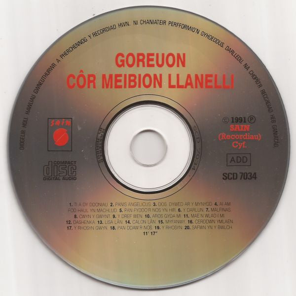 Cǒr Meibion Llanelli* : Goreuon Cǒr Meibion Llanelli / Best Of The Llanelli Male Voice Choir (CD, Album)