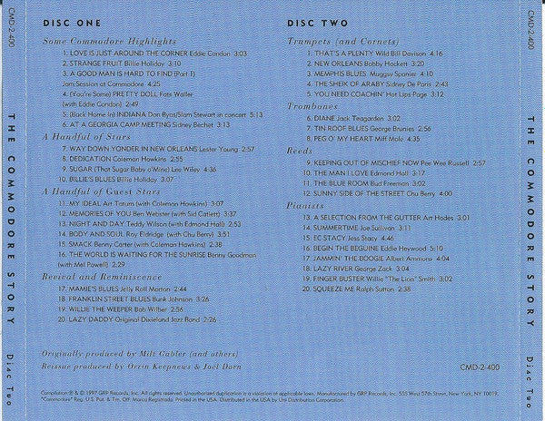 Various : The Commodore Story (2xCD, Comp, Mono, RM)