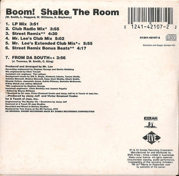 DJ Jazzy Jeff & The Fresh Prince : Boom! Shake The Room (CD, Single)