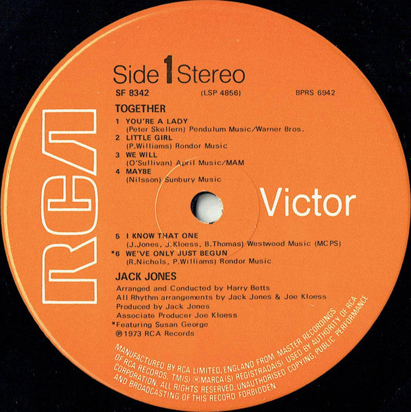 Jack Jones : Together (LP)