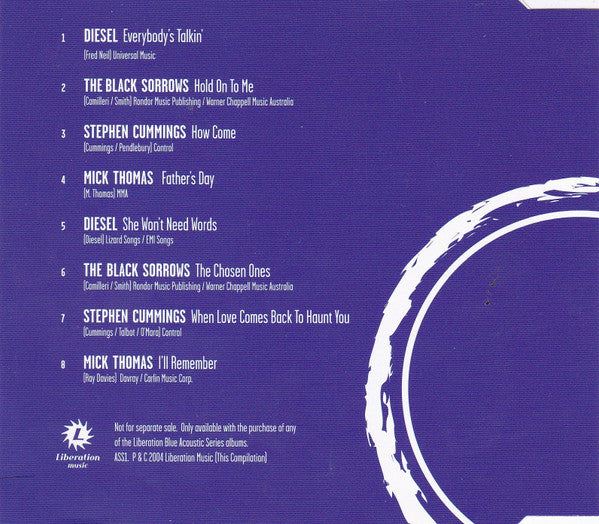 Various : Liberation Blue Acoustic Series Sampler (CD, Comp, Promo)