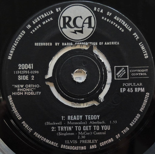 Elvis Presley : Rip It Up (7", EP)