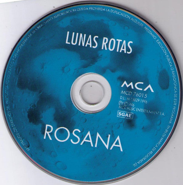 Rosana : Lunas Rotas (CD, Album)