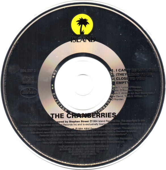 The Cranberries : I Can't Be With You (CD, Maxi)
