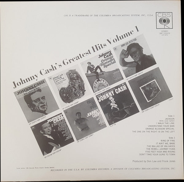 Johnny Cash : Greatest Hits Volume 1 (LP, Comp)