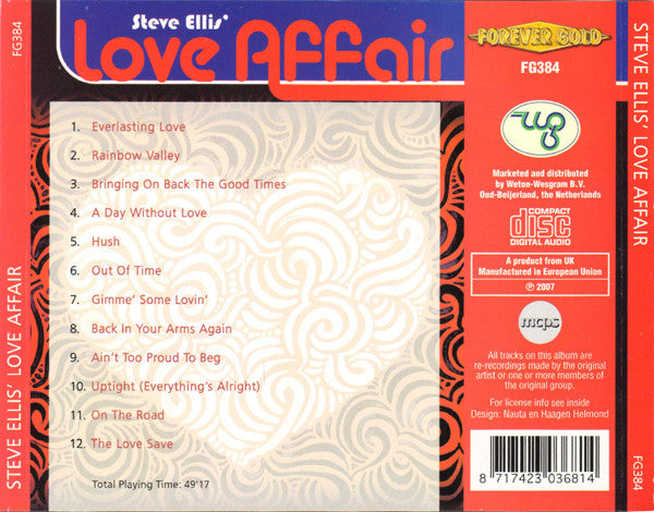 Steve Ellis' Love Affair : Everlasting Love (CD, Comp)