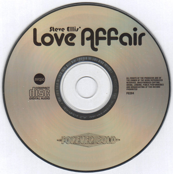 Steve Ellis' Love Affair : Everlasting Love (CD, Comp)