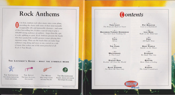 Various : Rock Legends (CD, Comp, Club, Boo)