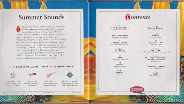 Various : Rock & Pop Moods: Summer Sounds (CD, Comp, Club, Boo)