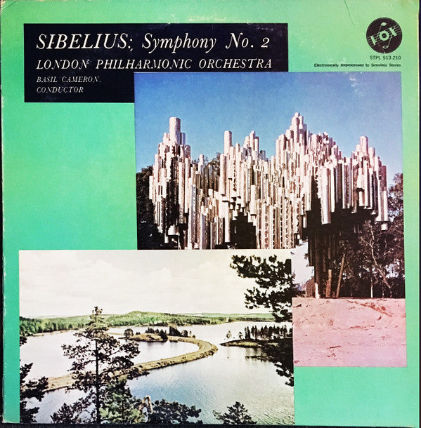 Jean Sibelius - London Philharmonic Orchestra, Basil Cameron : Symphony No. 2 (LP, Album, RE, RM)