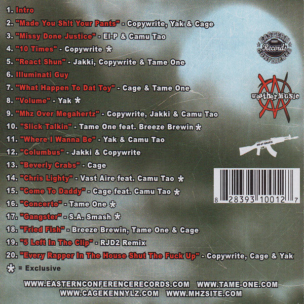 The Weathermen (2) : The Conspiracy - The Mix CD Vol 1 (CD, Comp, Mixed, Mixtape)