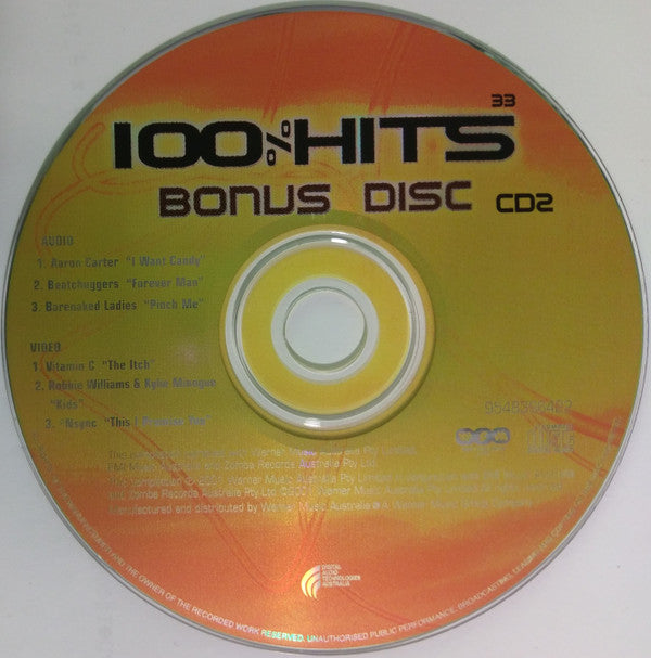 Various : 100% Hits 33 (CD, Comp + CD, Comp, Enh)