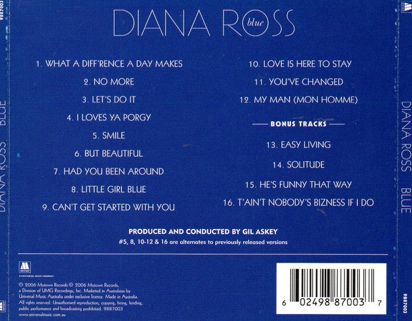 Diana Ross : Blue (CD, Album)