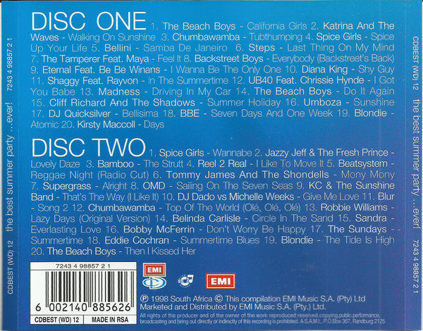 Various : The Best Summer Party...Ever! (2xCD, Comp)