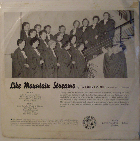 Ladies' Ensemble* : Like Mountain Streams (10", Album)