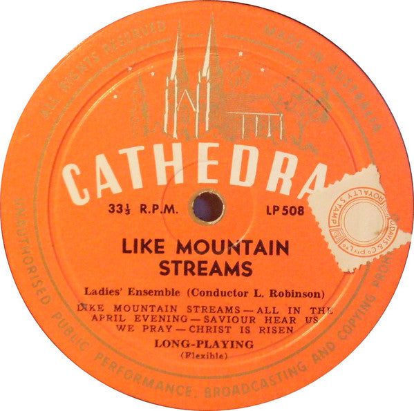 Ladies' Ensemble* : Like Mountain Streams (10", Album)