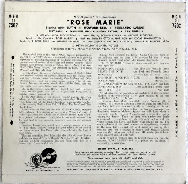 Various : Rose Marie (10", Album)