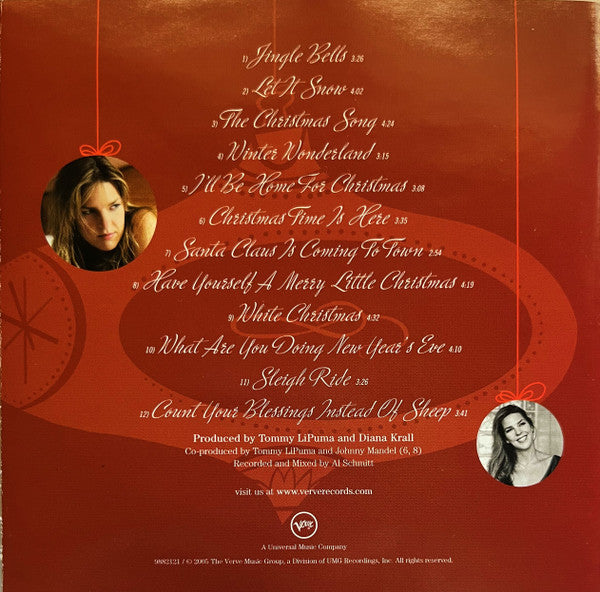 Diana Krall Featuring The Clayton-Hamilton Jazz Orchestra : Christmas Songs (CD, Album)