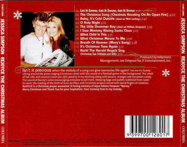 Jessica Simpson : Rejoyce: The Christmas Album (CD, Album)