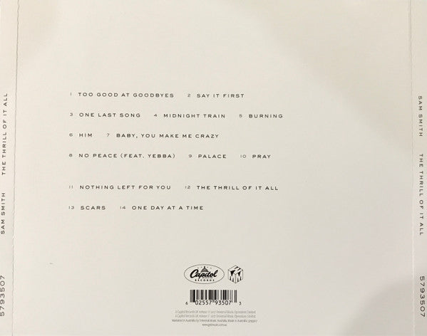 Sam Smith (12) : The Thrill Of It All  (CD, Album, S/Edition)