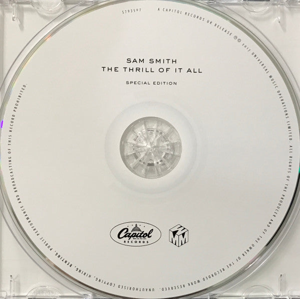 Sam Smith (12) : The Thrill Of It All  (CD, Album, S/Edition)