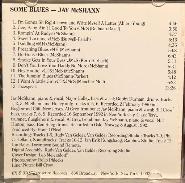 Jay McShann : Some Blues (CD, Album)