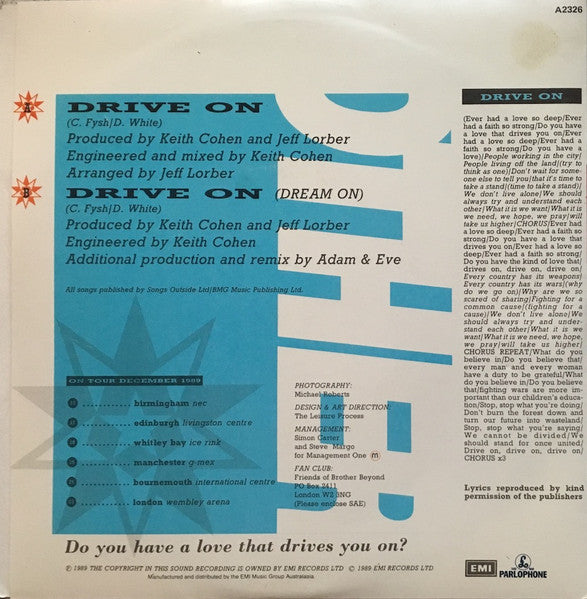Brother Beyond : Drive On (7", Single)