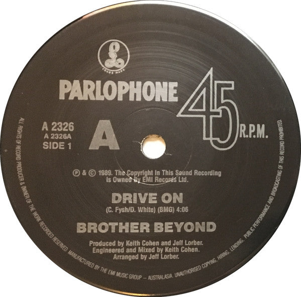 Brother Beyond : Drive On (7", Single)