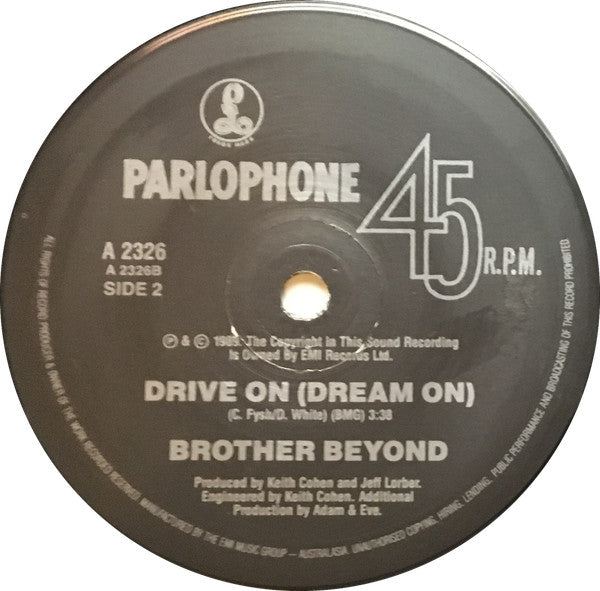 Brother Beyond : Drive On (7", Single)