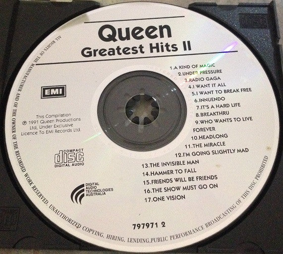 Queen : Greatest Hits II (CD, Comp, RP)
