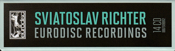 Sviatoslav Richter : Eurodisc Recordings (14xCD, RM + Box, Comp)