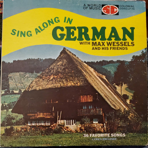 Max Helmut Wessels : Sing Along In German (LP, Comp)