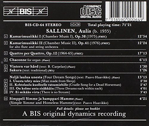 Aulis Sallinen : Chamber Music (CD, Album)