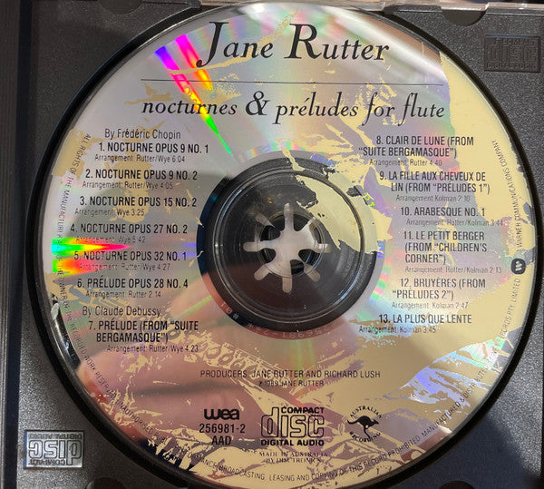 Jane Rutter : Nocturnes & Préludes For Flute (CD, Album)