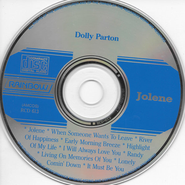 Dolly Parton : Jolene (CD, Album, Comp)