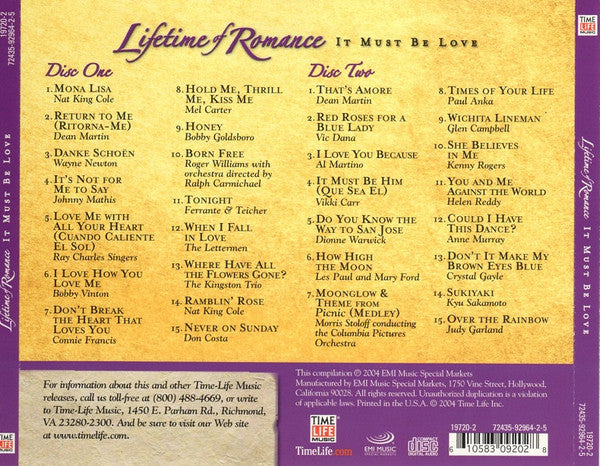 Various : Lifetime Of Romance - It Must Be Love (2xCD, Comp)