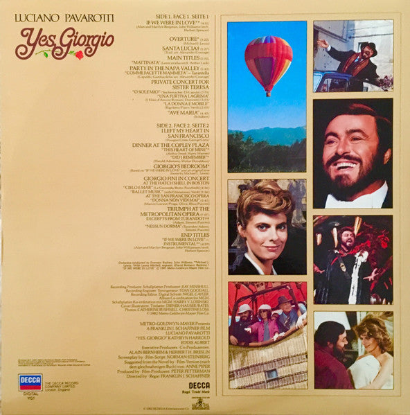 Luciano Pavarotti : Yes, Giorgio (LP, Album, Gat)
