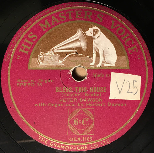 Peter Dawson : Poor Man's Garden / Bless This House (Shellac, 10", RP)