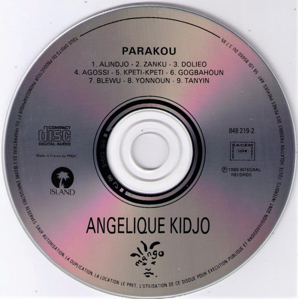 Angélique Kidjo : Parakou (CD, Album)