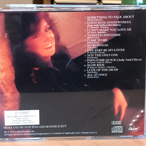 Bonnie Raitt : Luck Of The Draw (CD, Album, Club)