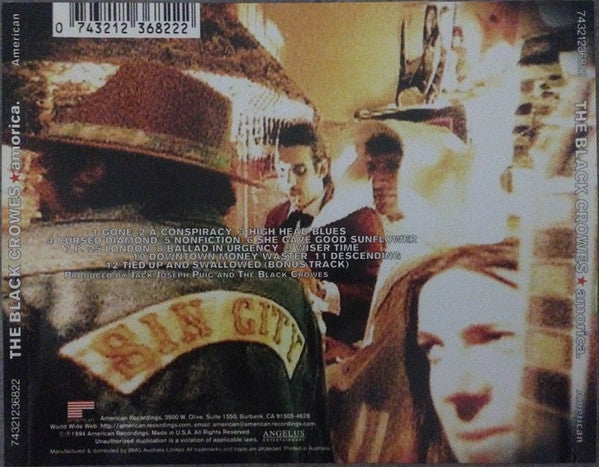 The Black Crowes : Amorica (CD, Album)