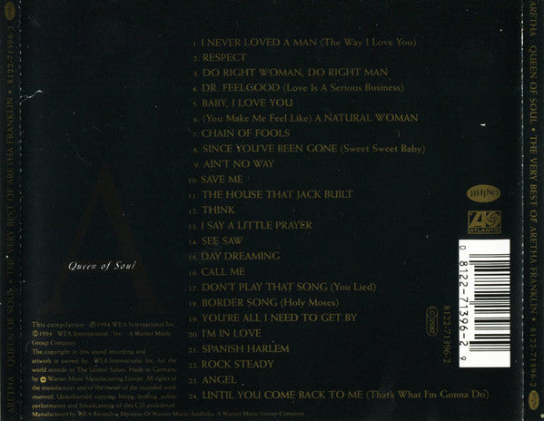 Aretha Franklin : Queen Of Soul: The Very Best Of Aretha Franklin (CD, Comp)