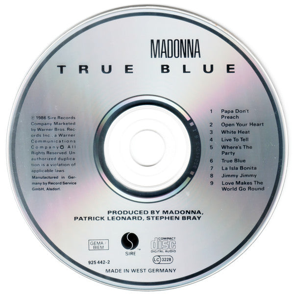 Madonna : True Blue (CD, Album)