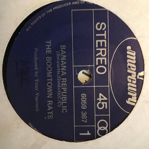 The Boomtown Rats : Banana Republic (7", Single)
