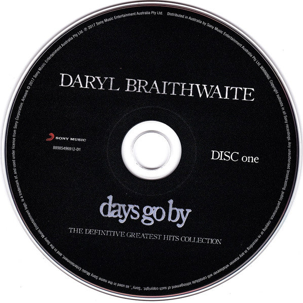 Daryl Braithwaite : Days Go By (The Definitive Greatest Hits Collection) (2xCD, Comp)