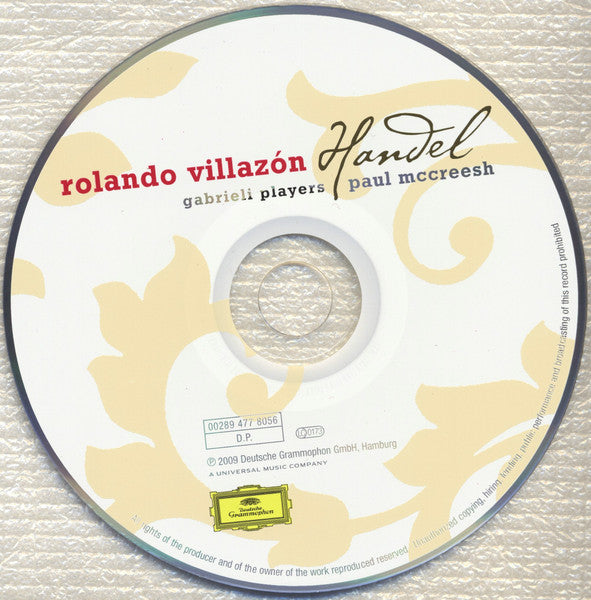 Rolando Villazón, Georg Friedrich Händel, Gabrieli Players, Paul McCreesh : Handel (CD, Album, Sup)