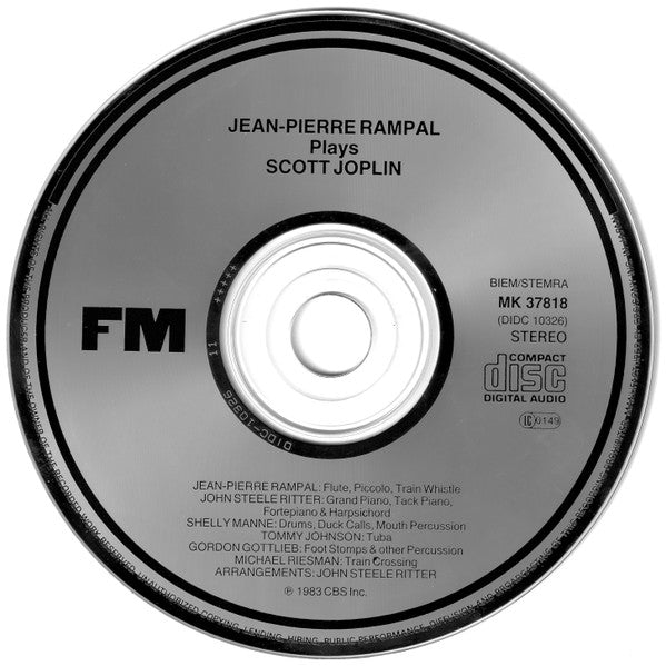 Jean-Pierre Rampal : Jean-Pierre Rampal Plays Scott Joplin (CD, Album)